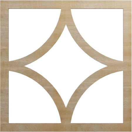 Ekena Millwork Statesman Wood Fretwork Pierced Ceiling Medallion, Hickory, 20"OD x 12 3/4"ID x 1/4"T CMWP20X20X0250STHI